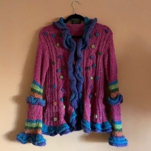 Knitted funky jacket